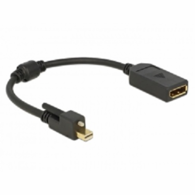 Adapter kabel mini Displayport 1.2 Stecker mit Schraube >...