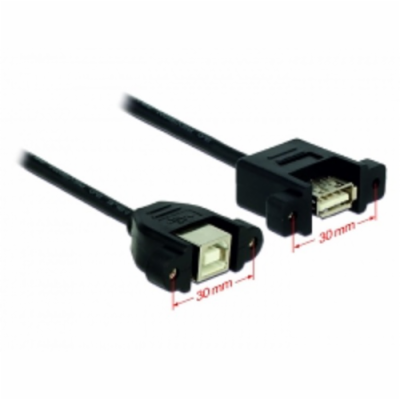 Delock kabel USB 2.0 Type-B samice přišroubovatelná > USB...