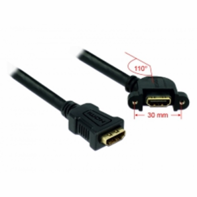 Delock Cable HDMI A samice > HDMI A samice přišroubovatel...