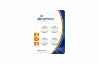 MediaRange Premium baterie Coin Cells, CR2032 3V Lithium 4ks