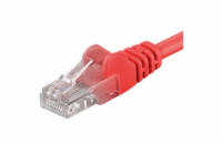 PREMIUMCORD Patch kabel UTP RJ45-RJ45 CAT5e 1m červená