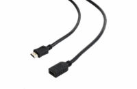 GEMBIRD Kabel HDMI-HDMI 3m, 1.4, M/F stíněný, zlacené kontakty, prodlužovací, černý