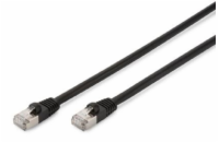 CAT 6 S-FTP outdoor patch cable, Cu, PE, AWG 27/7, length 2 m, black sheath color