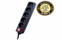 GEMBIRD Surge protector TRACER Power Patrol 5 m Black (5 outlets)