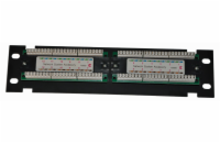 Patch panel 10“ UTP cat6, 12portů