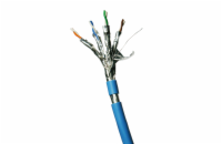 Datacom 12151 F/FTP, drát, CAT6A, LSOH, 100m, modrý DATACOM F/FTP drát CAT6A LSOH,Eca 100m, plášť modrý