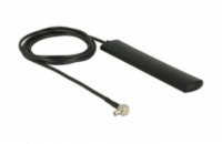 Delock LTE Antenna TS-9 plug 3 dBi omnidirectional fixed black adhesive mounting