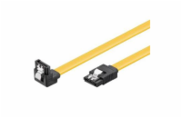 PremiumCord 0,2m SATA 3.0 datový kabel 1.5GBs / 3GBs / 6GBs, kov.západka, 90°