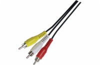 Sencor SAV 107-015 3x Cinch/RCA konektor - 3x Cinch/RCA konektor