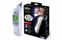Braun IRT 6520 ThermoScan 7 bezdotykový teploměr, digitální, ušní, paměť na 9 měření