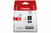 Canon CARTRIDGE PGI-550XL BK černá TWIN-PACK pro iP7250, iP8750, iX6850, MX925, MX725, MG5450, MG5550,MG5655 (1000 str.)