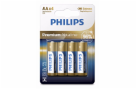 Philips baterie 4x AA (1,5V), řada Premium Alkaline