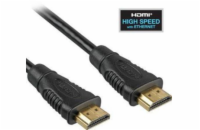 PREMIUMCORD Kabel HDMI 2m High Speed + Ethernet (v1.4), zlacené konektory