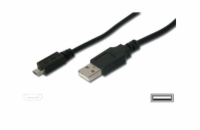 PREMIUMCORD Kabel USB 2.0 A - Micro B propojovací 1m