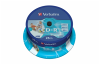 VERBATIM CD-R 80 52x PRINT. spindl 25pck/BAL