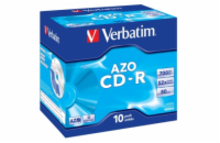 VERBATIM CD-R AZO 700MB, 52x, jewel case 10 ks