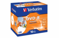 VERBATIM DVD-R (10-pack)Printable/16x/4.7GB/Jewel