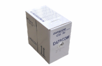 DATACOM UTP Cat5e PVC kabel 305m (drát), šedý