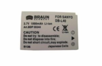 Braun akumulátor SANYO DB-L40, 1200mAh