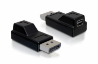 Delock adaptér Displayport samec > Displayport mini samice, černá