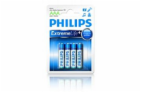 Philips baterie AAA ExtremeLife+, alkalická - 4ks