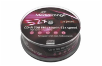 MEDIARANGE CD-R 700MB 52x spindl 25ks