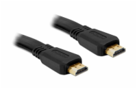 Delock HDMI 1.4 kabel A/A samec/samec, plochý, 1m (82669)