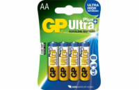 Baterie AA (R6) alkalická GP Ultra Plus Alkaline  4 ks