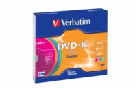 VERBATIM DVD-R(5-Pack)Slim/Colour/16x/4.7GB