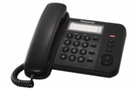 Panasonic KX-TS520FXB - jednolinkový telefon, černý