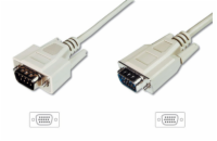 Digitus Monitor kabel, VGA, stíněný, béžový AWG28, měď, 1,8m