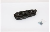 10" 4xCZ zásuvka,kontrolka,3x1.5mm-2m kabel