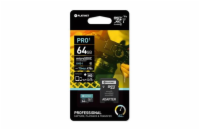 PLATINET microSDXC  SECURE DIGITAL + ADAPTER SD 64GB class10 UI 70MB/s [43998]