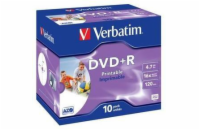 VERBATIM DVD+R(10-Pack)Printable/Jewel/16x/4.7GB