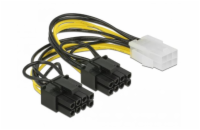 Delock PCI Express napájecí kabel 6 pin samice > 2 x 8 pin samec 15 cm