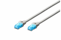 Digitus Ecoline Patch Cable, UTP, CAT 5e, AWG 26/7, šedý 0,5m, 1ks