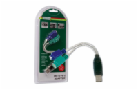 DIGITUS USB to PS2 Adapter USB A/M to 2x Mini-DIN 6/F