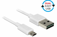 Delock kabel EASY-USB 2.0 Type-A samec > EASY-USB 2.0 Type Micro-B samec bílý 2 m