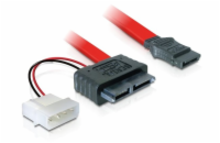 Delock kabel SATA Slimline All-in-One 7+6pin samice 5V (84390)