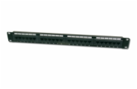 Digitus Patch Panel 19",CAT6,8P8C,LSA,1U,24 x RJ45, nestíněný,černý