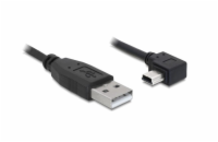 Delock kabel USB 2.0 A-samec > USB mini-B 5-pin samec pravoůhlý, 0,5 metru