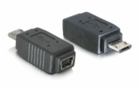 Delock redukce micro USB B samec na USB mini 5pin samice