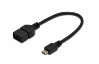 DIGITUS OTG cable USB micro-B St to USB-A Bu 20cm