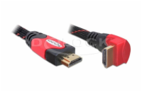 Delock HDMI 1.4 kabel A/A samec/samec pravoúhlý, 2m (82686)