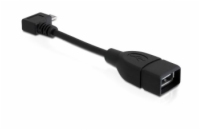 Delock Adapter USB micro-B samec pravoúhlý > USB 2.0-A samice OTG 11cm