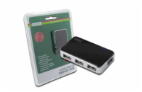 DIGITUS USB2.0 Hub 4-port 4xUSB A /F 1xUSB B mini F incl. power supply and USB cable A/B mini