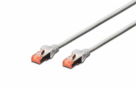 Digitus Patch Cable, S-FTP, CAT 6, AWG 27/7, LSOH, Měď, šedý 20m