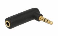 Delock audio adaptér stereo jack 3,5 mm 3 pin samec na samici pravoúhlou