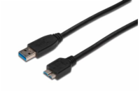 Digitus USB 3.0 kabel, USB A - Micro USB B, M / M, 1,8 m,UL, bl