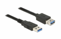 Delock Prodlužovací kabel USB 3.0 Typ-A samec > USB 3.0 Typ-A samice 0,5 m černý